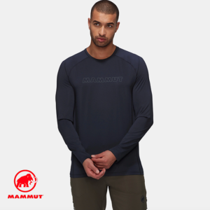 MAMMUT-1016-01440-SELUN FL LONGSLEEVE MEN LOGO-TEE SHIRT MANCHES LONGUES ANTI UV-HOMME-5118 MARINE