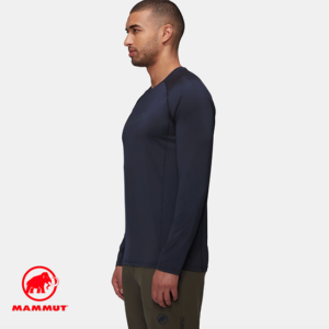 MAMMUT-1016-01440-SELUN FL LONGSLEEVE MEN LOGO-TEE SHIRT MANCHES LONGUES ANTI UV-HOMME-5118 MARINE-CÔTÉ