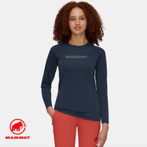 MAMMUT-1016-01450-SELUN FL LONGSLEEVE WOMEN LOGO-TEE SHIRT MANCHES LONGUES-FEMME-5118 MARINE