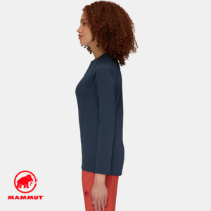 MAMMUT-1016-01450-SELUN FL LONGSLEEVE WOMEN LOGO-TEE SHIRT MANCHES LONGUES-FEMME-5118 MARINE-CÔTÉ