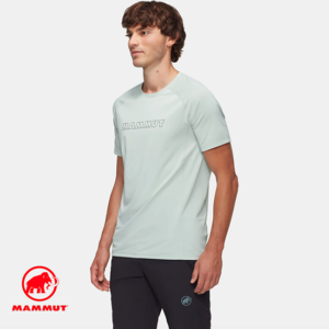 MAMMUT-1017-05050-SELUN FL TEE SHIRT MEN LOGO-TEE SHIRT ANTI UV-HOMME-1288 SILVER SAGE-VERT-CÔTÉ