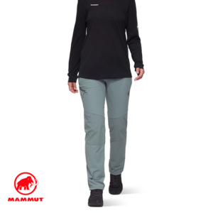 MAMMUT-1021-01470-RUNBLOD GUIDE SO PANTS-PANTALON DE RANDONNÉE-FEMME-00789 STRATA-GRIS-FACE