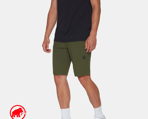 MAMMUT-1023-01150-HIKING V SHORTS M-BERMUDA DE RANDONNÉE-HOMME-40284 DARK MARSH-VERT-CÔTÉ