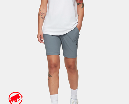 MAMMUT-1023-01160-HIKING V SHORTS WOMEN-SHORT DE RANDONNÉE-FEMME-00789 STRATA-GRIS
