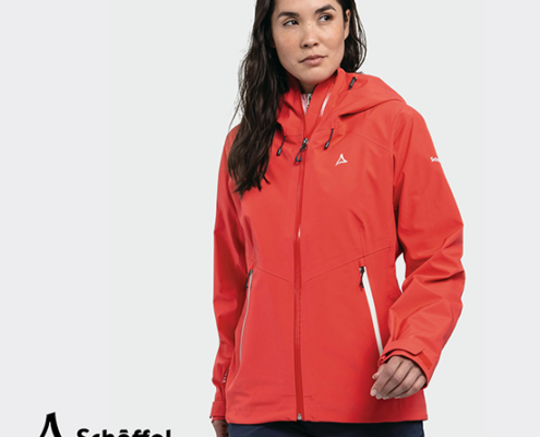 SCHOFFEL-13605-HIKING JACKET STYLE CASCATA-VESTE DE RANDONNÉE IMPERMÉABLE-FEMME-2030 ROT-ROUGE