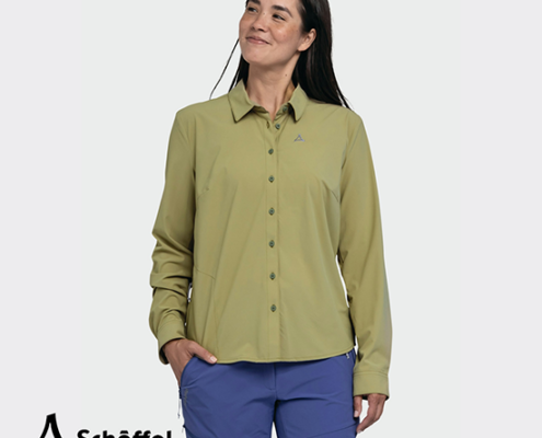 SCHOFFEL-13693-HIKKING BLOUSE STYLE DUNAJEC-CHEMISE MANCHES LONGUES-FEMME-4605-VERT