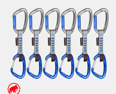 MAMMUT-2040-02750-CRAG KEYLOCK WIRE 10 CM INDICATOR 6 PACK QUICKDRAW-PACK DE 6 DÉGAINES
