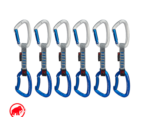 MAMMUT-2040-02770-CRAG KEYLOCK 10 CM INDICATOR 6 PACK QUICKDRAWS-PACK DE 6 DÉGAINES