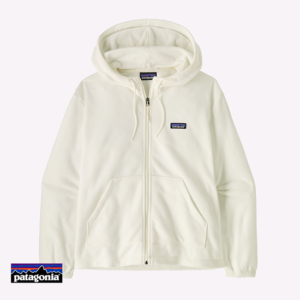 PATAGONIA-23260-W'S MICRO D FLEECE JACKET-VESTE POLAIRE À CAPUCHE-CBCW BIRCH WHITE-BLANC