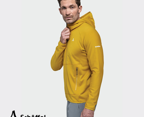 SCHOFFEL-23967-HIKING FLEECE HOODY STYLE CASCATE-VESTE POLAIRE À CAPUCHE-HOMME-5205-JAUNE