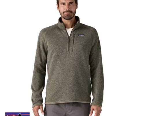 PATAGONIA-25523-M'S BETTER SWEATER 1/4 ZIP-POLAIRE 1/4 ZIPPÉE-HOMME-RVGN RIVER ROCK GREEN-VERT