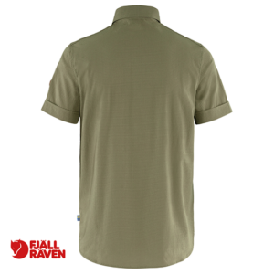 FJALL RAVEN-87939-ABISKO TREKKING SHIRT SS-CHEMISE MANCHES COURTES DE RANDONNÉE-HOMME-622 LIGHT OLIVE-VERT-DOS