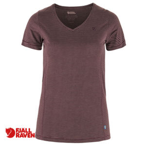 FJALL RAVEN-89472-ABISKO COOL TEE-SHIRT-FEMME-35È PORT-BORDEAUX