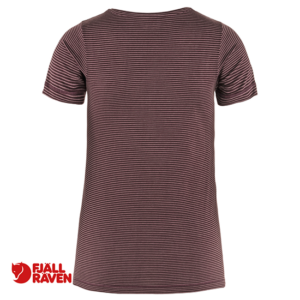 FJALL RAVEN-89472-ABISKO COOL TEE-SHIRT-FEMME-35È PORT-BORDEAUX-DOS