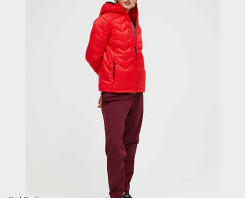 PEAK PERFORMANCE-W ELEVATE INSULATED HOOD JACKET-DOUDOUNE SYNTHÉTIQUE-FEMME-BRILLIANT RED-ROUGE