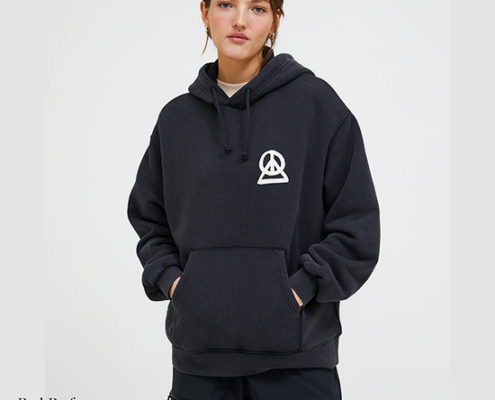 PEAK PERFORMANCE-G80637010-W GRAPHIC HOOD-SWEAT À CAPUCHE-FEMME-BLACK-NOIR