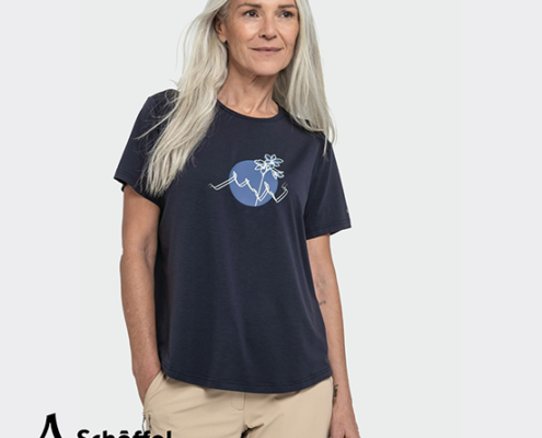 SCHOFFEL-13529-TEE-SHIRT HABERSPITZ-TEE-SHIRT DE RANDONNÉE-FEMME-0882-BLEU-FACE