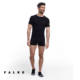 FALKE-33230-WOOL TECH LIGHT-TEE-SAHIRT-HOMME-3000 BLACK-NOIR-VUE