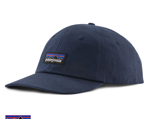 PATAGONIA-38296-CASQUETTE UNISEXE-P6 LABEL TRAP CAP-CASQUETTE-NENA NEW NAVY-BLEU
