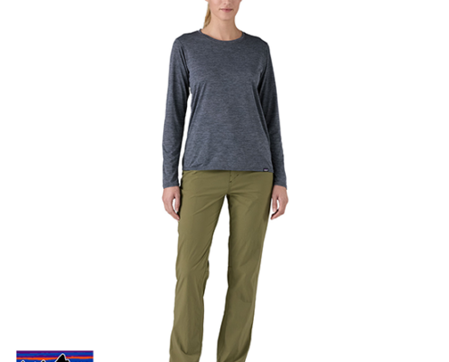PATAGONIA-45185-W'S LONGSLEEVE CAP COOL DAILY SHIRT-TEE SHIRT-FEMME-SBLX LIGHT SMOLDER BLUE-BLEU