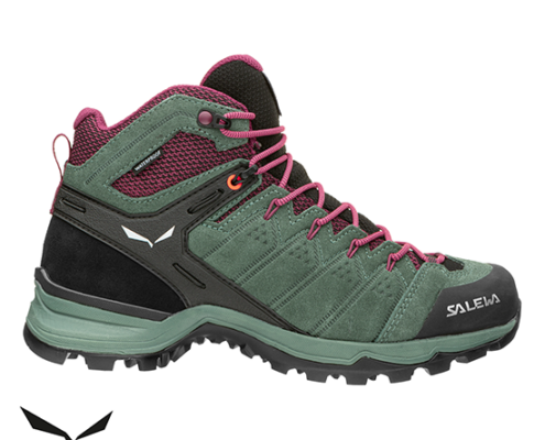 SALEWA-61385-W'S ALP MATE MID GTX-CHAUSSURES DE RANDONNÉE-FEMME-5085 DUCK GREEN-VERT