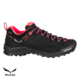 SALEWA-61417-WILDFIRE LEATHER GTX-CHAUSSURES DE RANDONNÉE-FEMME-0936 BLACK FLUO CORAL-NOIR