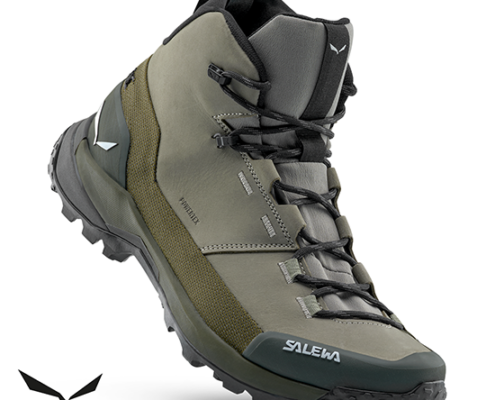 SALEWA-61459-PUEZ LEATHER MID PTX-CHAUSSURES DE RANDONNÉE-HOMME-5136 SHADOW DARK OLIVE-VERT