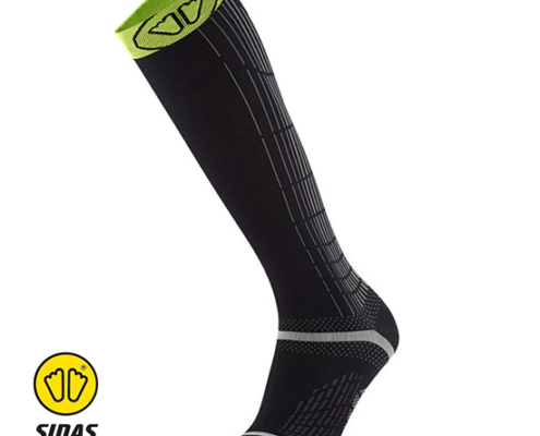 SIDAS-CSORUREDKN21-ENDURANCE RACING KNEE-CHAUSSETTES COMPRESSIVES-NOIR