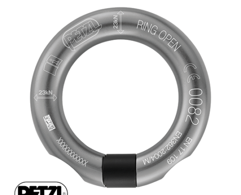 PETZL-M028AA00-RING OPEN-ANNEAU OUVRABLE-GRIS