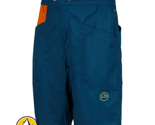 LA SPORTIVA-ZACS025B39O08-BLEAUSER SHORT M-SHORT D'ESCALADE-HOMME-TROPIC BLUE TOMATO-BLEU