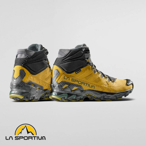 LA SPORTIVA-ZFHS096E32E26-ULTRA RAPTOR II MID LEATHER GTX-CHAUSSURES DE RANDONNÉE-HOMME-SAVANNA ALPINE-JAUNE-CÔTÉ