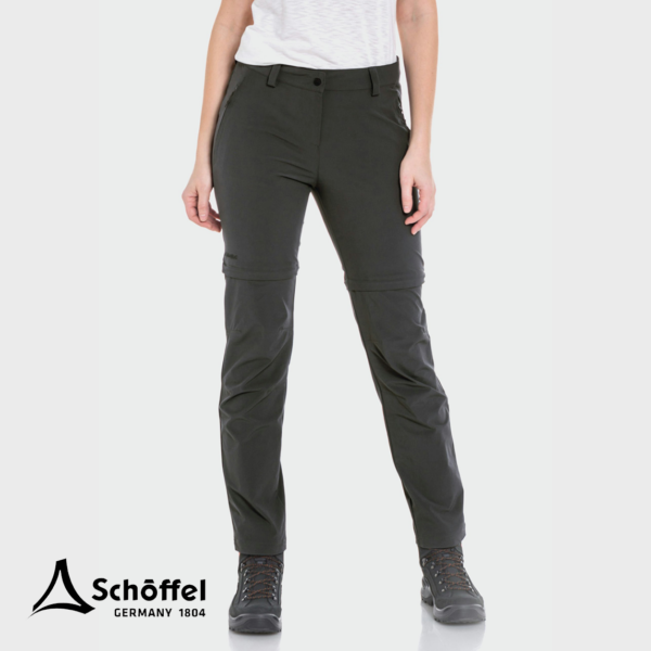 SCHOFFEL-12343-ASCONA ZIP OFF-PANTALON DEZIPPABLE-FEMME-9830-GRIS-FACE