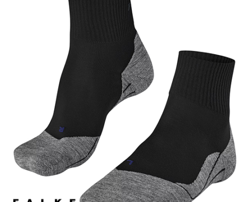FALKE-16127-TK5 WANDER COOL SHORT-CHAUSSETTES BASSES-HOMME-3010 BLACK-MIX-NOIR