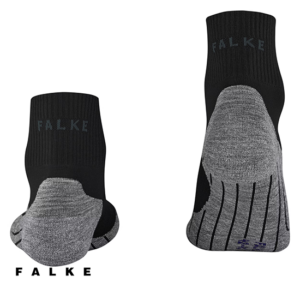 FALKE-16127-TK5 WANDER COOL SHORT-CHAUSSETTES BASSES-HOMME-3010 BLACK-MIX-NOIR-TALON