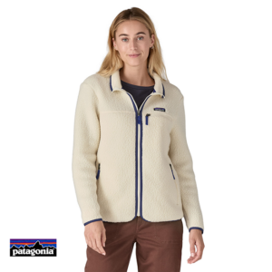 22795-W'S RETRO PILE JACKET-POLAIRE-FEMME-NAT NATURAL-BLANC-FACE