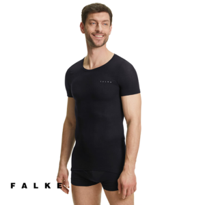 FALKE-TEE-SHIRT THERMIQUE ULTRA COOL-HOMME-3000 BLACK-NOIR