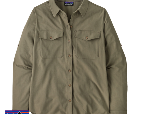 PATAGONIA-41830-W'S LONG SLEEVE SELF GUIDED SUN SHIRT-CHEMISE-FEMME-RVGN RIVER ROCK GREEN-VERT