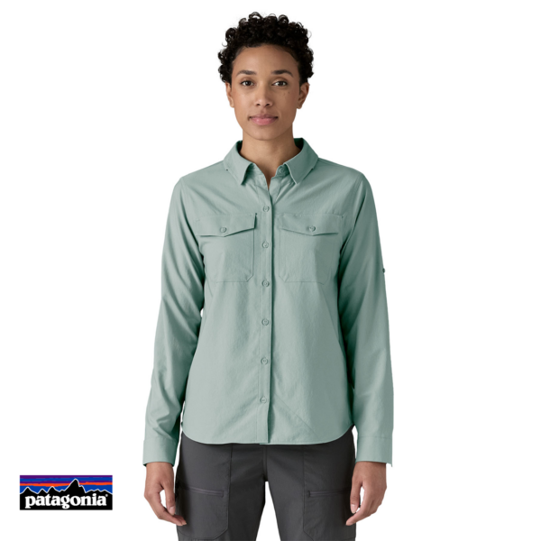 PATAGONIA-41830-W'S LONG SLEEVE SELF GUIDED SUN SHIRT-CHEMISE-FEMME-TMBL THERMAL BLUE-BLEU-FACE