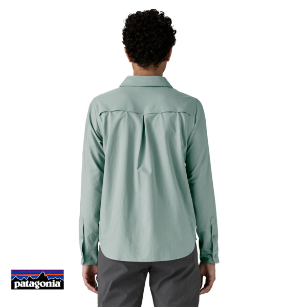 PATAGONIA-41830-W'S LONG SLEEVE SELF GUIDED SUN SHIRT-CHEMISE-FEMME-TMBL THERMAL BLUE-BLEU-DOS