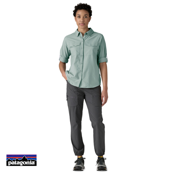 PATAGONIA-41830-W'S LONG SLEEVE SELF GUIDED SUN SHIRT-CHEMISE-FEMME-TMBL THERMAL BLUE-BLEU