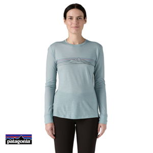 PATAGONIA-44600-WOMEN'S L/S CAP COOL-TEE-SHIRT-FEMME-STTM STRATA TRIPE THERMAL BLUE-BLEU