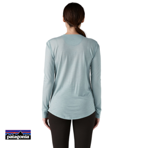PATAGONIA-44600-WOMEN'S L/S CAP COOL-TEE-SHIRT-FEMME-STTM STRATA TRIPE THERMAL BLUE-BLEU-DOS