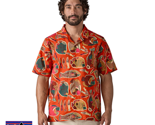 PATAGONIA-52567-M'S SHORT SLEEVED TIDAL THREADS SHIRT-CHEMISE MANCHES COURTES-WRPO-ORANGE-FACE