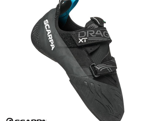 SCARPA-70091-000-DRAGO XT-CHAUSSONS D'ESCALADE-HOMME-BLACK IRON-NOIR