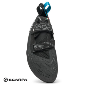 SCARPA-70091-000-DRAGO XT-CHAUSSONS D'ESCALADE-HOMME-BLACK IRON-NOIR-DESSUS