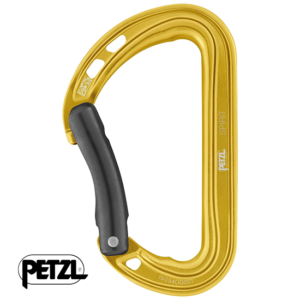 PETZL-M061AB06-SPIRIT-MOUSQUETON COURBE-JAUNE