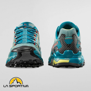 LA SPORTIVA-ZFHS052E33E-ULTRA RAPTOR II-CHAUSSURES DE RANDONNÉE-FEMME-EVERGALDE JUNIPER-BLEU-FACE + ARRIERE