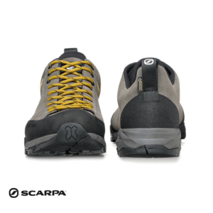 SCARPA-63322-200-MOJITO TRAIL GTX-CHAUSSURES DE RANDONNÉE-200 TITANIUM MUSTARD-GRIS-AVANT+ARRIERE