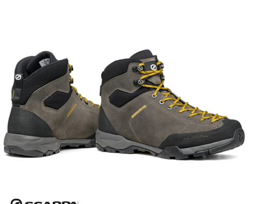 SCARPA-63323-200-MOJITO HIKE GTX-CHAUSSURES DE RANDONNÉE-HOMME-TITANIUM MUSTARD-GRIS