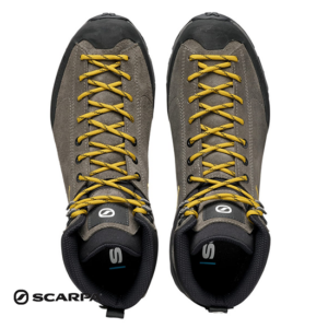 SCARPA-63323-200-MOJITO HIKE GTX-CHAUSSURES DE RANDONNÉE-HOMME-TITANIUM MUSTARD-GRIS-DESSUS